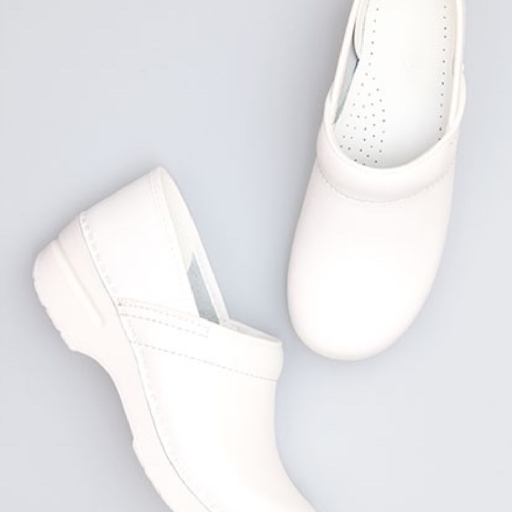 *Gently Used* White Dansko Nursing Clogs Size 38
